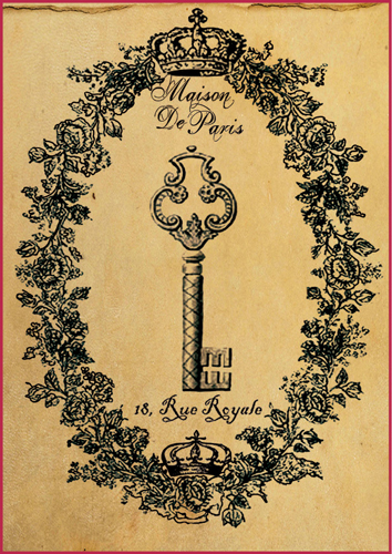 Рисовая бумага для декупажа Stamperia DFSA4115 Старинный ключ
